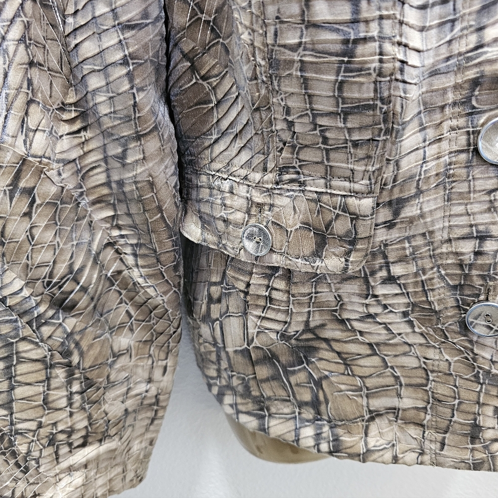 Chico's Python Princess Marcella Jacket Size O - image 4